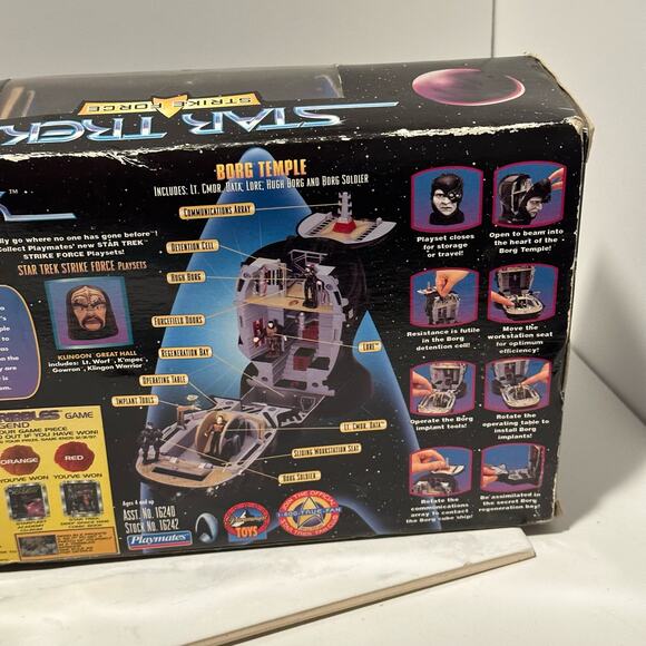 Star Trek Strike Force Borg Temple Playmates Action Figures New In Box - Picture 14 of 14